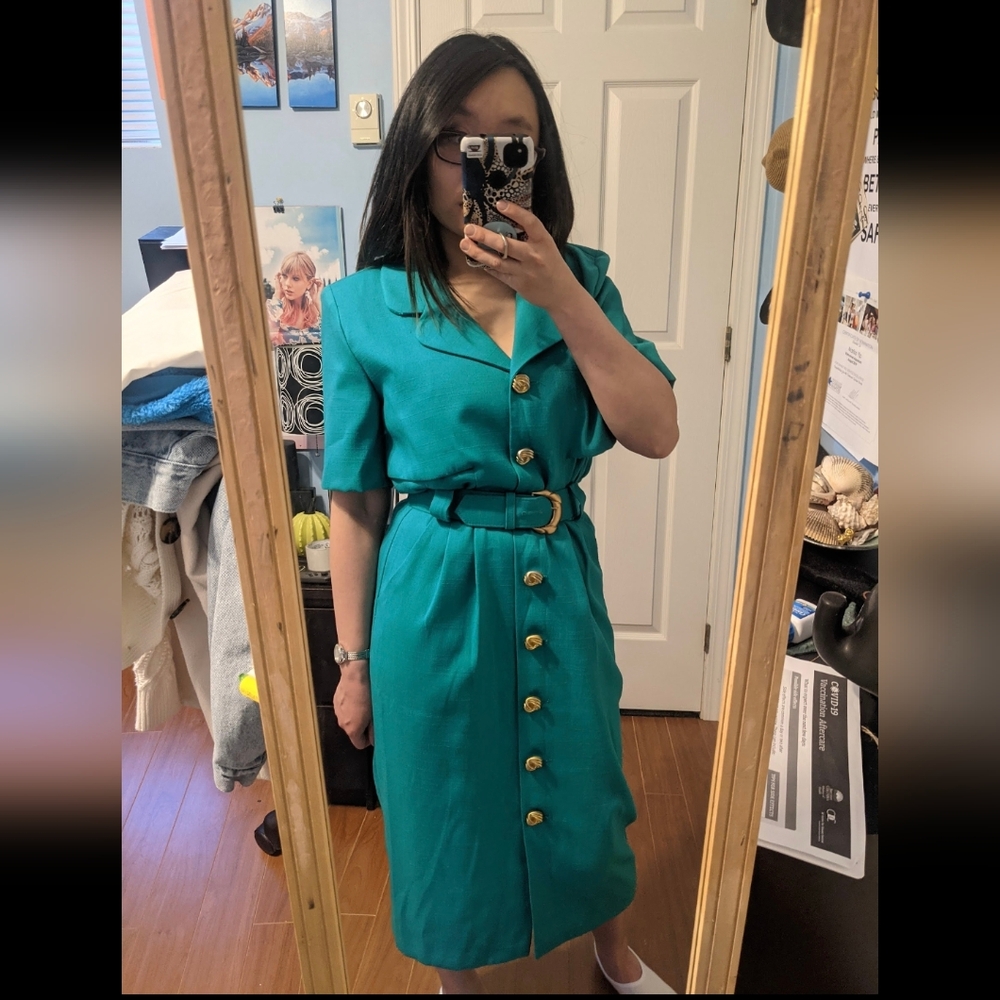 Vintage Jeremy Scott Petite Belted Dress - Picture 14 of 15